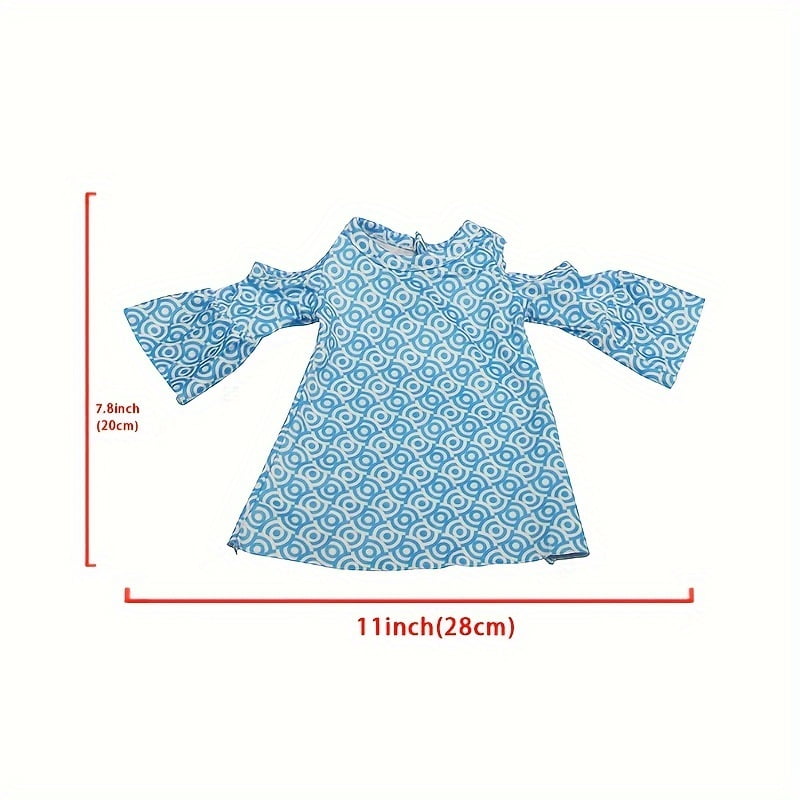 A Pckage American 18 Inch American Girl Doll Clothes Set Dress Cute Pajamas, robes, bathing suits, party dresses,out fit For Girl Dolls Gift