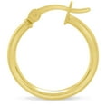 thumbnail image 4 of SuperJeweler 18MM Classic Hoop Earrings In 14 Karat Yellow Gold Over Sterling Silver For Women, 4 of 6