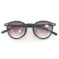 thumbnail image 3 of Wood Grain Black Temple Reading Glasses Sunglasses for Women Men Gradient Gray Vintage Round Readers UV, 3 of 6