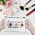 thumbnail image 5 of 1 pc Polycotton Custom Canvas Storage Bags Metal Zipper Pouches Rectangle with Pattern Cat Shape 18x25cm Polyester, 5 of 8