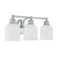 thumbnail image 2 of Melrose by Brian Thomas 3-Light Bathroom Vanity Light in Polished Chrome, 2 of 5