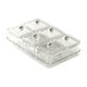 thumbnail image 3 of Plato de frutos secos, plato para aperitivos, caja de almacenamiento de alimentos, plato para dulces de nueces con tapa dividida blanco 6 rejillas, 3 of 9