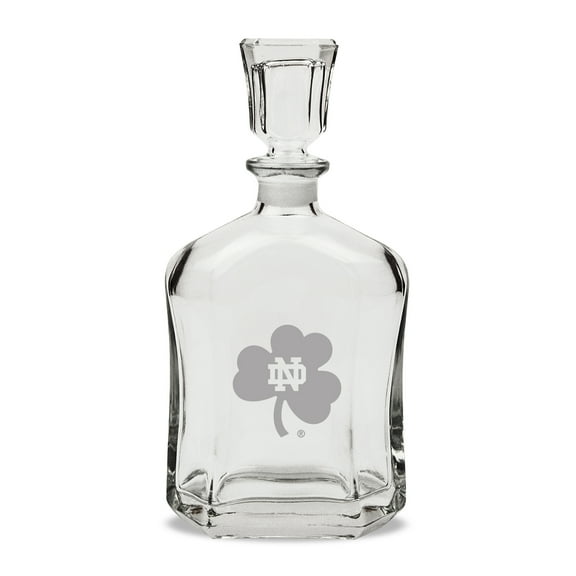 Notre Dame Fighting Irish Shamrock 23.75oz. Whiskey Decanter
