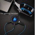 thumbnail image 2 of Micolindun External Sound Card USB Hubs Audio Adapter to USB Port & 3.5mm Audio & Micro Jack for PC Laptop. Plug and Play (Blue), 2 of 6