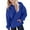 Blue, variant on KAUOD Cute Hoodies for Teen Girls Cotton Warm Plain Pullover Hoodie Sweatshirts Oversized Long Sleeve Tops Clothes With Pockets