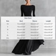 thumbnail image 3 of Sentmoon Fall Long Sleeve Dresses for Women Solid Color Crew Neck Spring Wedding Guest Dress Relaxed Fit Beach Vacation Clothes for Women, 3 of 8