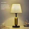 thumbnail image 4 of Bedside Lamp, Dimmable Electroplated Metal 3 Color Temperature Desk Lamp  for Living Room, 4 of 8