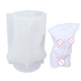 thumbnail image 2 of Moldes para velas hechos a mano molde para jabón de cuerpo Likrtyny humano 3D fragancia de silicona aromaterapia fabricación de velas artesanías, 2 of 6