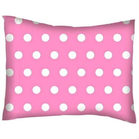 Sheetworld Crib Toddler Pillow Case Cotton Percale Polka