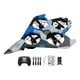 thumbnail image 2 of Avión de control remoto, juguete volador para exteriores, helicóptero de portátil con de 360 degree, ideal para niños, principiantes y adultos. Azul con 1 batería, 2 of 7