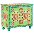 thumbnail image 1 of vidaXL Hand Painted Sideboard Multicolour 70x35x60 cm Solid Mango Wood, 1 of 5