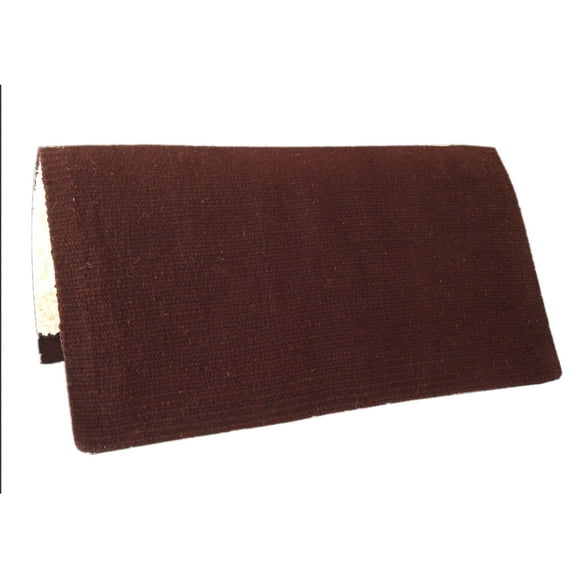 HILASON Western Horse Saddle Blanket Pad Acrylic Wool Gel Padding Rodeo Brown