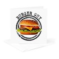 thumbnail image 5 of 3drose, Burger Guy Cool Hamburger Cheeseburger Sandwich Barbecue Bbq Food, 12 Greeting Cards with Envelopes, 5 of 7