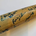 thumbnail image 4 of Bernie Williams Rookie 1989 Columbus Clippers Yankees Team Signed Game Bat JSA, 4 of 8