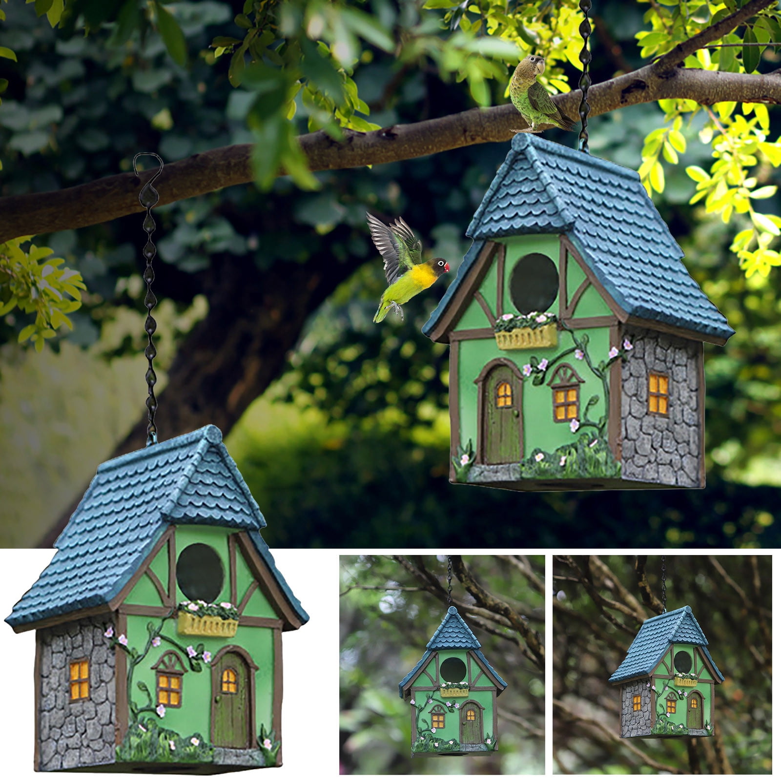 TIMIFIS The Birdhouse Garden Decoration and Layout of Outdoor Parrot ...
