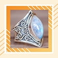 thumbnail image 4 of Qarigey Anillo decorativo de piedra Vintage para hombre y mujer, joyería de mano para adultos, decoración de ropa para fiesta en casa, colgante Ropa, zapatos y accesorios Miscelánea Talla 6 Qarigey AP014683-02, 4 of 6
