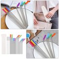 thumbnail image 3 of SWETRACE 1 Set Stainless Steel Straws Assorted Color For Tea Cups Summer Beverages, 3 of 8