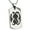 Silver, variant on Stainless Steel Ancient Tribal Unity Rune Engraved Dog Tag Pendant Necklace