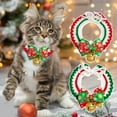 thumbnail image 4 of Collier pour Animaux de Compagnie de Noël Amical à la Peau Modèle Exquis Élastique Réglable Non Irritant Robe Polyester Arc-Nœud Style Chat Collier avec Pendentif Cloche Décor Fournitures pour Animaux de Compagnie, 4 of 10