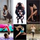 thumbnail image 4 of Calcetines de yoga para mujer con agarres y correas antideslizantes, ideales para pilates, barra, ballet, danza y entrenamiento descalzo., 4 of 6