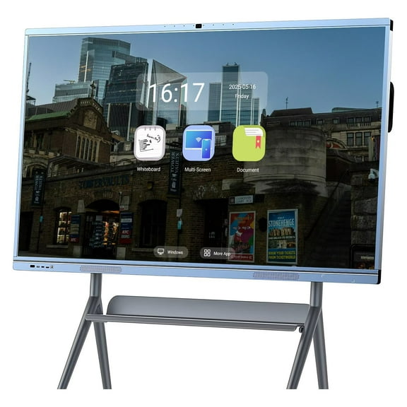OH 65''Smart Displays Pro Live Streaming Display, Multi Touch Reverse Control IR Touch Rotatable 4K Monitor Wireless 5G/WiFi Connectivity for Digital Signage, School & Conferences