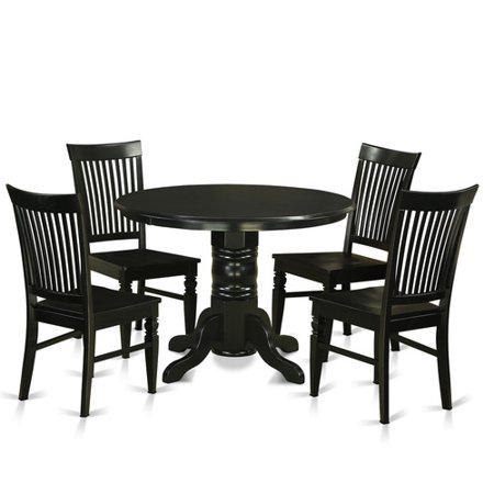 East West Furniture Shelton 5 Piece Dining Set Walmart com East West Furniture Shelton 5 Piece Dining Set Walmart com