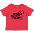 thumbnail image 3 of Inktastic I Hooked Grammy's Heart with Fishing Rod Boys or Girls Baby T-Shirt, 3 of 5