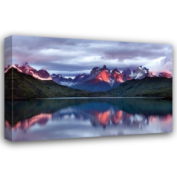 Larry Malvin 32x23 Gallery Wrapped Canvas Wall Art Titled - Dawn Torres del Paine