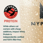 Myprotein Impact Whey Isolate Protein Shake Powder - 2.2lbs Chocolate Smooth, Whey Isolate Protein Powder Supplement