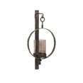 thumbnail image 1 of IMAX Corporation Circle Candle Holder Wall Sconce in Brown, 1 of 1
