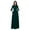 Green, variant on CAICJ98 Plus Size Dresses Women's Off Shoulder V-Neck formal Dresses Wedding Gowns Elegant Evening Long Dresses for Party Navy,S