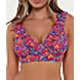 thumbnail image 5 of Printed Willa Ruffle Wire-Free Bikini Top Swimsuit, 5 of 6