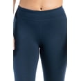 thumbnail image 3 of Fishers Finery Women's Ecofabric Athletic Yoga Ankle Legging; Cotton & Modal Blend (Navy, XL), 3 of 6