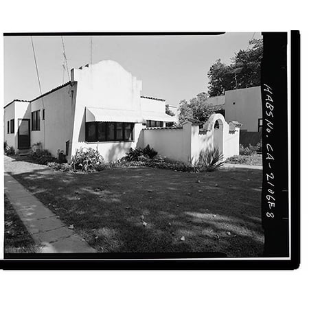 Historic Print, O'Brien Court, 1076-1092 O'Brien Court, San Jose, Santa Clara County, CA - 8, 16" x 20"