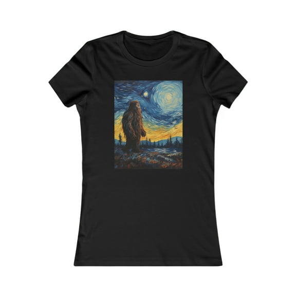 Behold the Starry Squatchy Night Women's Favorite Tee