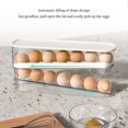 thumbnail image 4 of Injueey Dispensador de huevos transparente, almacenamiento organizado para huevos, dispensador de huevos para refrigerador, contenedor de Organizadores de utensilios de cocina, 4 of 6