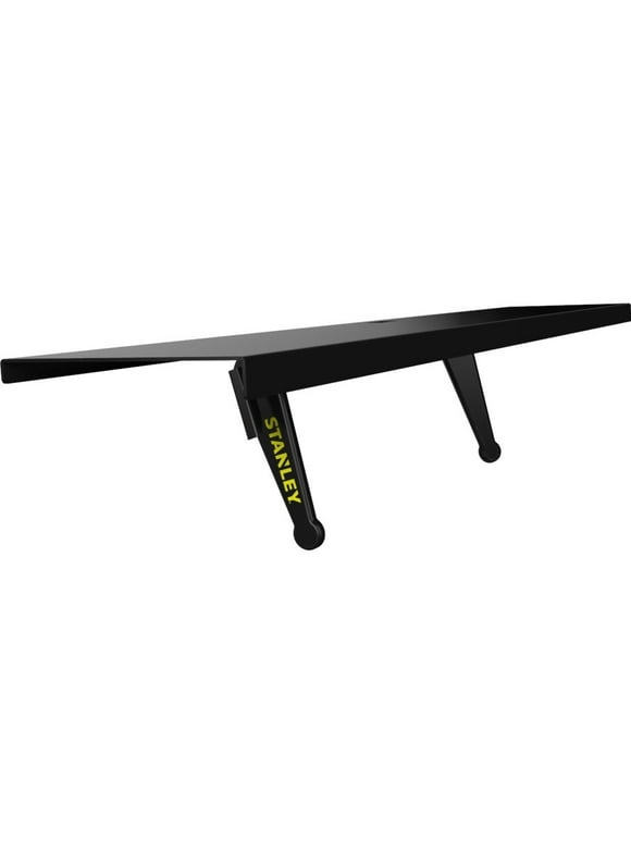 Stanley ATS-124 Mounting Shelf for Sound Bar Speaker, Cable Box, Gaming Console, Black