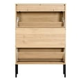 thumbnail image 3 of XIAO WEI Shoe Cabinet, Shoe Storage Organizer Cabinet with 2 Flip Wavy Line Drawers, Freestanding Shoe Rack with Adjustable Shelf for Entryway, QH242-1, 3 of 6