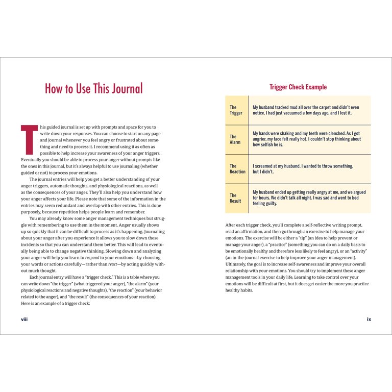 Anger Management Journal : Identify Your Triggers, Change Your 