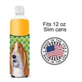 thumbnail image 4 of Caroline's Treasures SS4459MUK Basset Hound   Shamrock Portrait Hugger for Slim Cans, 4 of 6