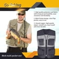 thumbnail image 4 of Neries Chaqueta de pesca de verano con bolsillos delanteros Tamaño múltiple CHEISTCOAT CHEISTOAT HOMBRES OUTERWAR VESTIDOS ACCESORIOS DE JUEGOS AIRNIOS GRAY / L sidaley OD003201-13, 4 of 7