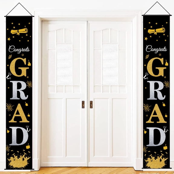 Household Pendant Promotion Sale! 2023 Graduation Banners Hanging Flags Porch Sign Class of 2023 & Congrats Grad Banner 2023 Graduation Decorations Party Supplies for Indoor/Outdoor Home Door Decor