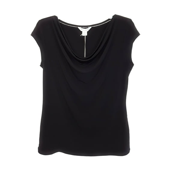 Tommy Bahama Matte Jersey Cowl Neck Top, Black, S