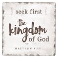 thumbnail image 1 of Absorbent Stone Tumbled Tile Coasters, Seek First, Set of 4, 1 of 2