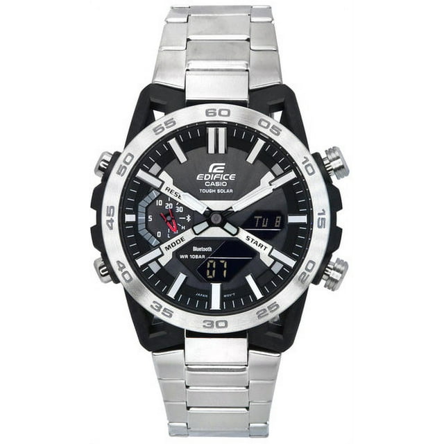 Casio Edifice Sospensione Mobile Link Cadran Noir Solaire Ecb-2000d-1a Ecb2000d-1 100 m Montre pour Homme