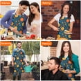 thumbnail image 4 of Pioneer Flower Floral Print Pattern Apron for Women and Men, Cotton Linen Waterproof with Pockets, Adjustable, 33x27 Inch for Kitchen, Gardening, BBQ, Salon, 4 of 6