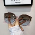 thumbnail image 2 of Gafas de sol para mujer, moda callejera, playa disco, protección UV, personalidad de verano, moda, cara pequeña, 2 of 6