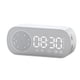 thumbnail image 2 of Reloj con Altavoz Bluetooth, Reloj Despertador con Espejo Digital Inteligente Multifuncional para el hogar, Escuela, Oficina, versión en inglés, Z7, Blanco, 2 of 5