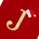 thumbnail image 4 of Medias navideñas YZhouD de 20 pulgadas con monograma de terciopelo rojo y puños de felpa blanca súper suaves, bordadas, clásicas y personalizadas, para decorar las fiestas familiares (letra M), 4 of 8