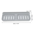thumbnail image 4 of Unique Bargains 1 Pc Soap Dish Double Row Soap Holder for Bathroom Light Gray, 4 of 6